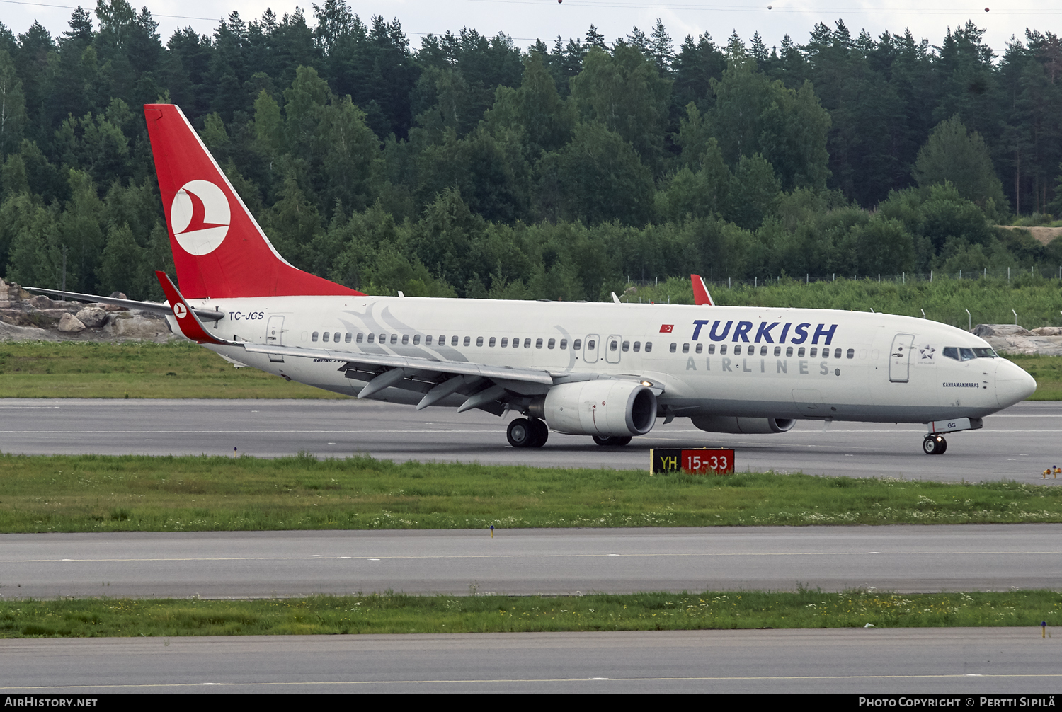 Aircraft Photo of TC-JGS | Boeing 737-8F2 | Turkish Airlines | AirHistory.net #105201