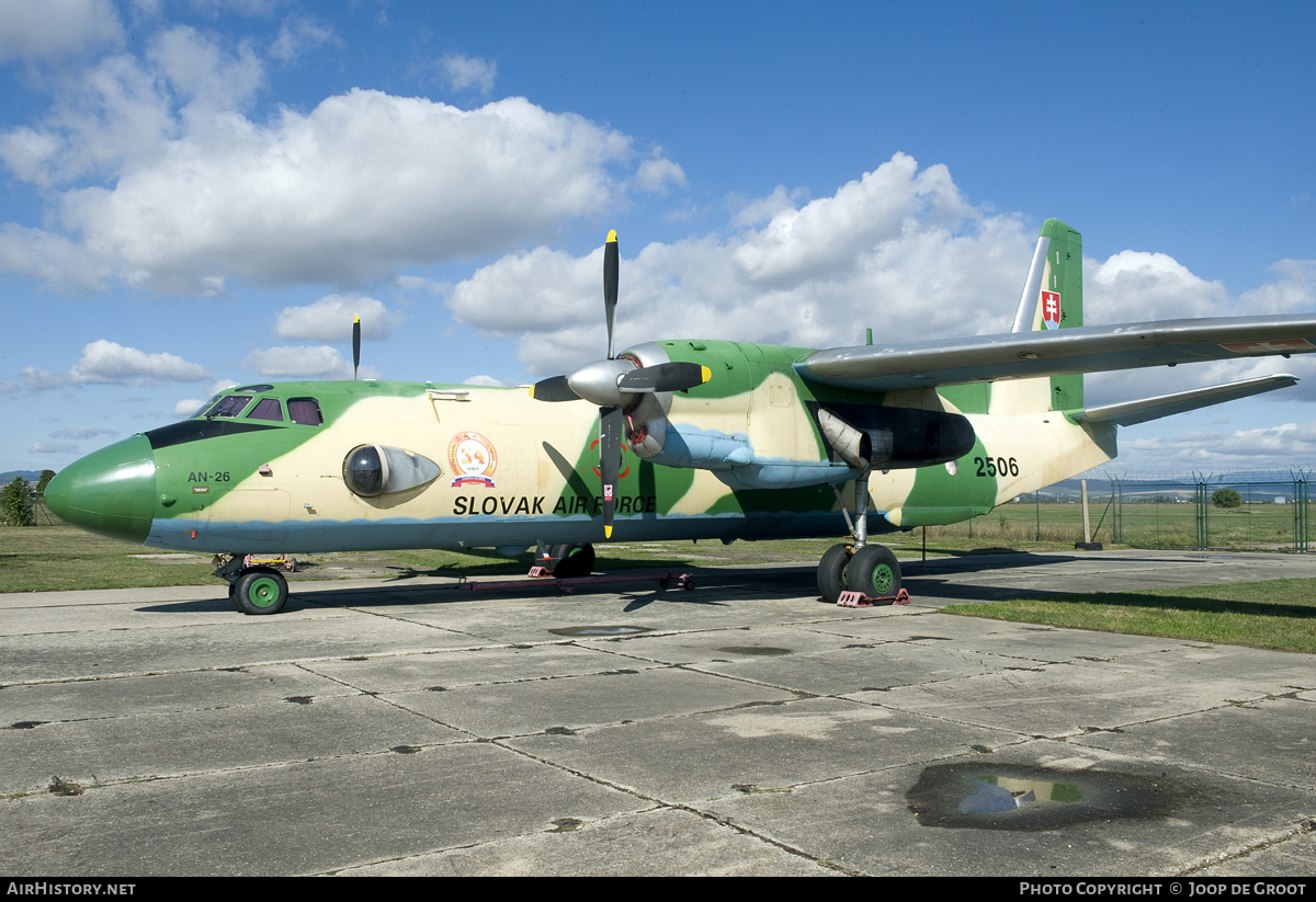 Aircraft Photo of 2506 | Antonov An-26 | Slovakia - Air Force | AirHistory.net #105227