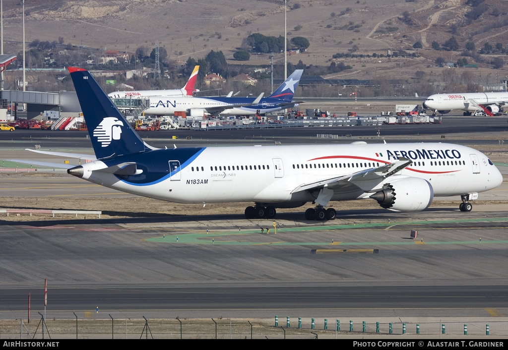 Aircraft Photo of N183AM | Boeing 787-9 Dreamliner | AeroMéxico | AirHistory.net #105252