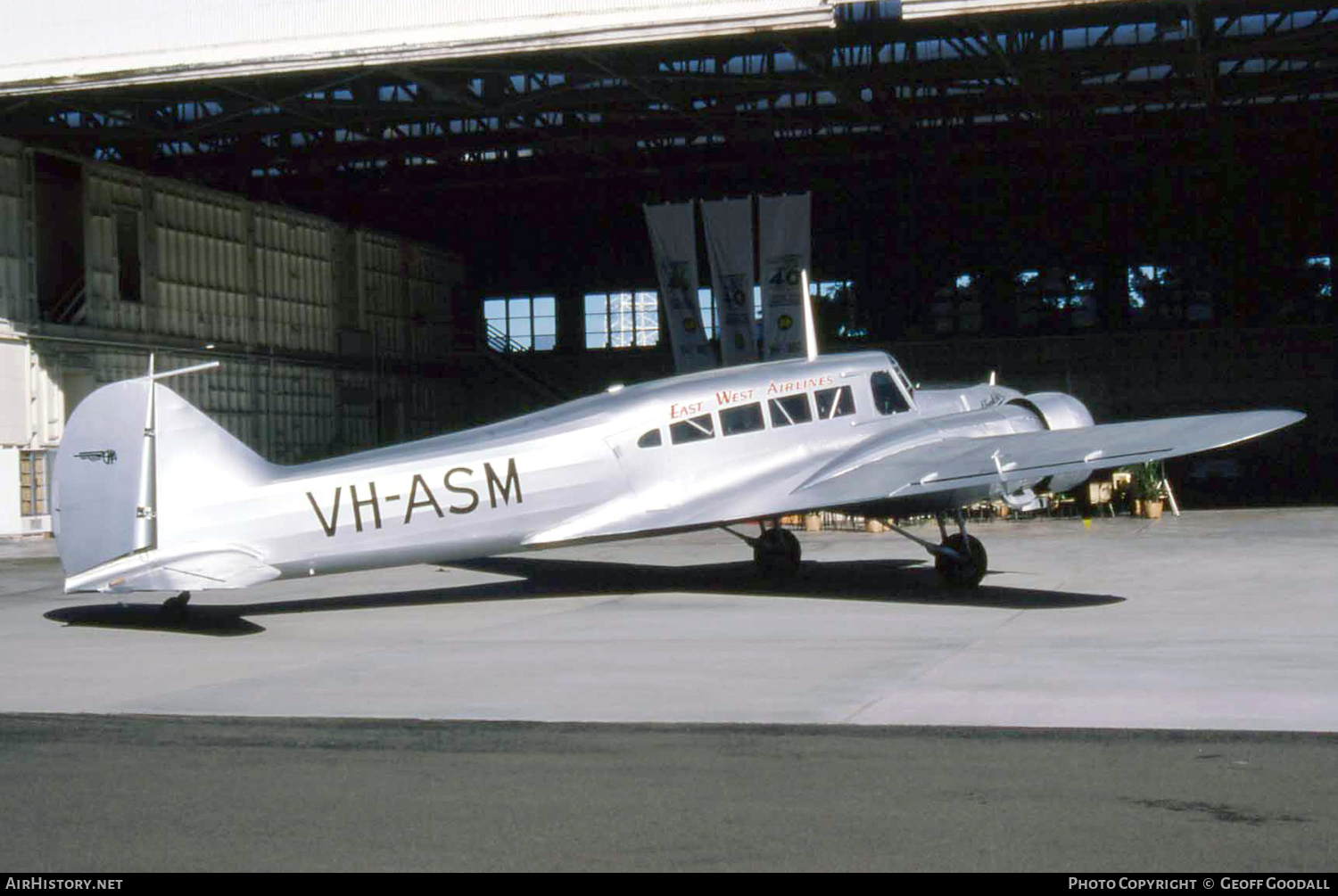 Aircraft Photo of VH-ASM | Avro 652A Anson I | East-West Airlines | AirHistory.net #105301