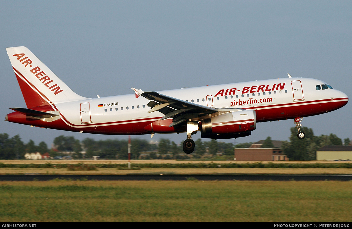 Aircraft Photo of D-ABGB | Airbus A319-132 | Air Berlin | AirHistory.net #105307