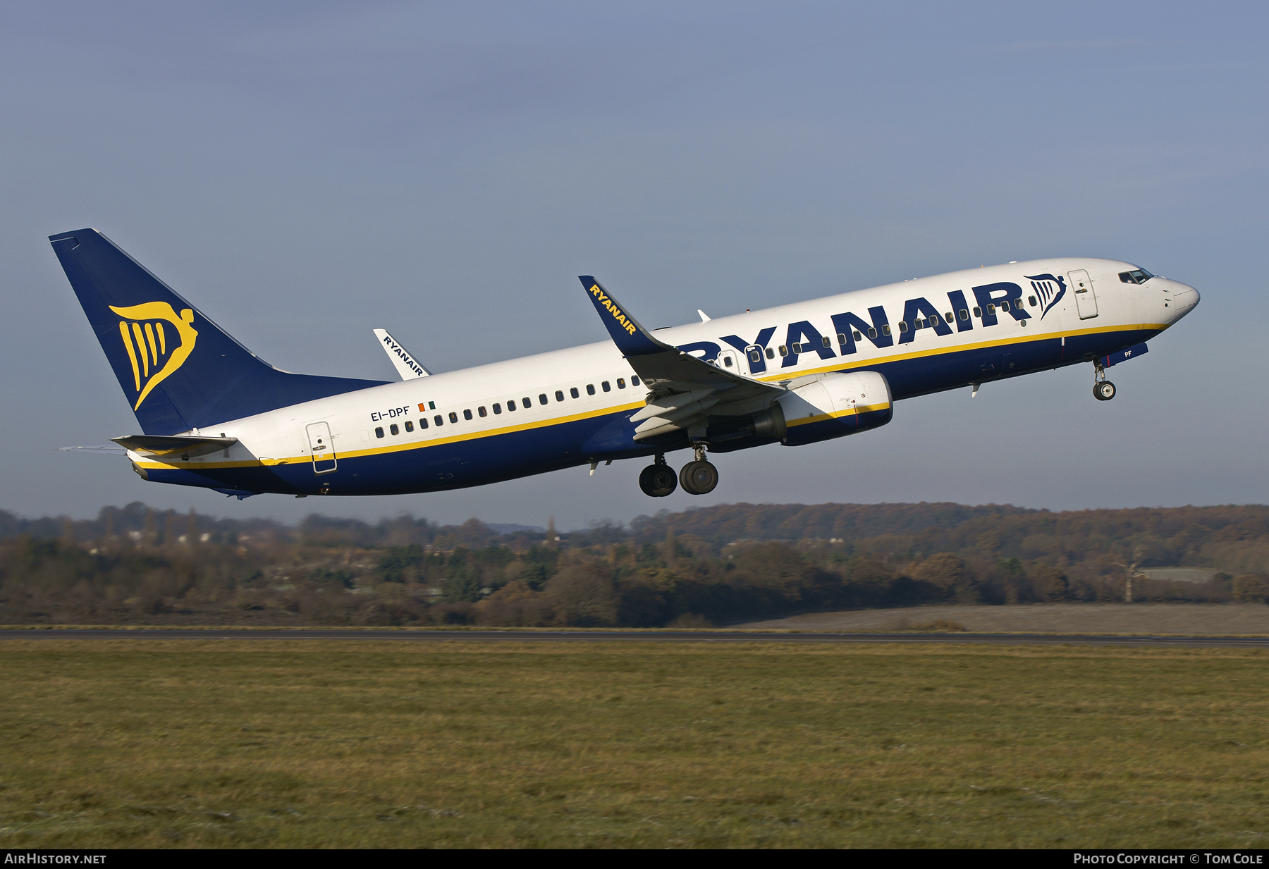 Aircraft Photo of EI-DPF | Boeing 737-8AS | Ryanair | AirHistory.net #105327