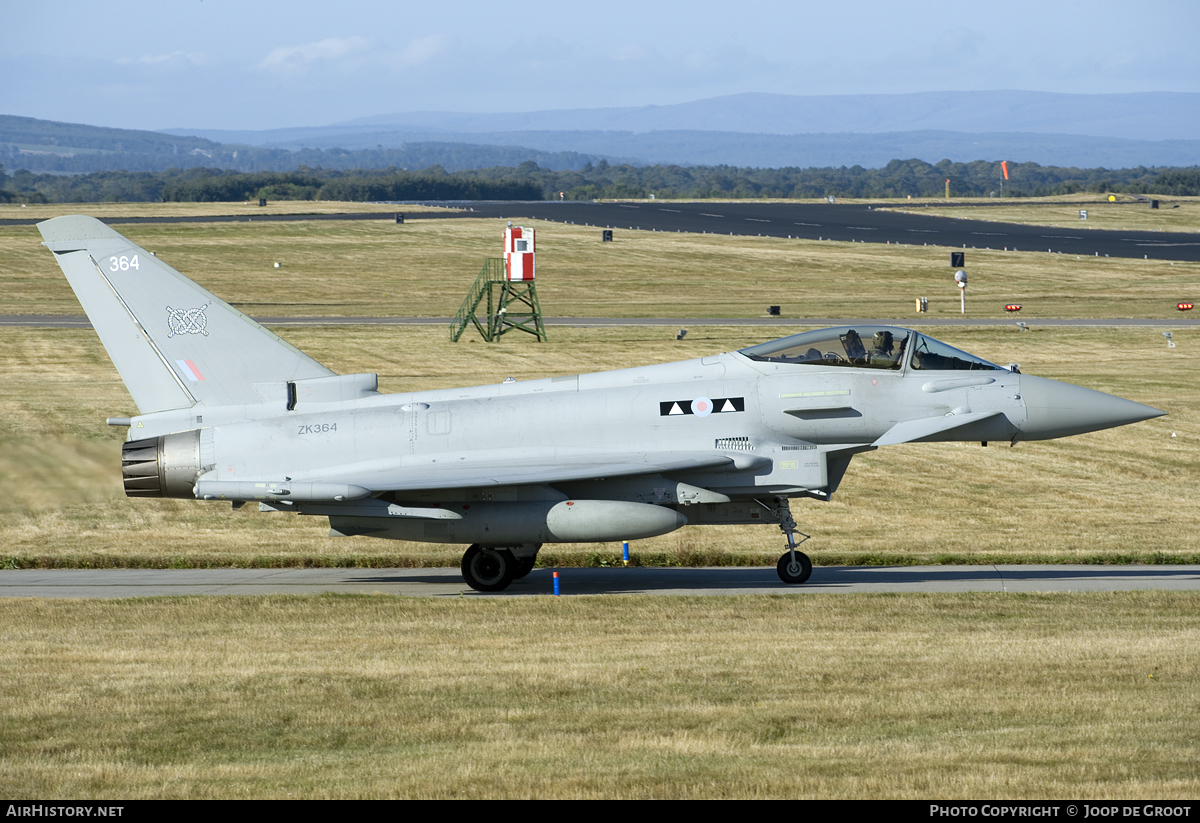 Aircraft Photo of ZK364 | Eurofighter EF-2000 Typhoon FGR4 | UK - Air Force | AirHistory.net #105393