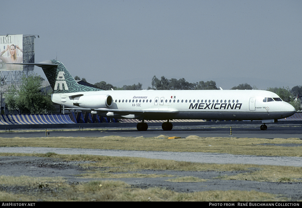 Aircraft Photo of XA-SGE | Fokker 100 (F28-0100) | Mexicana | AirHistory.net #105443