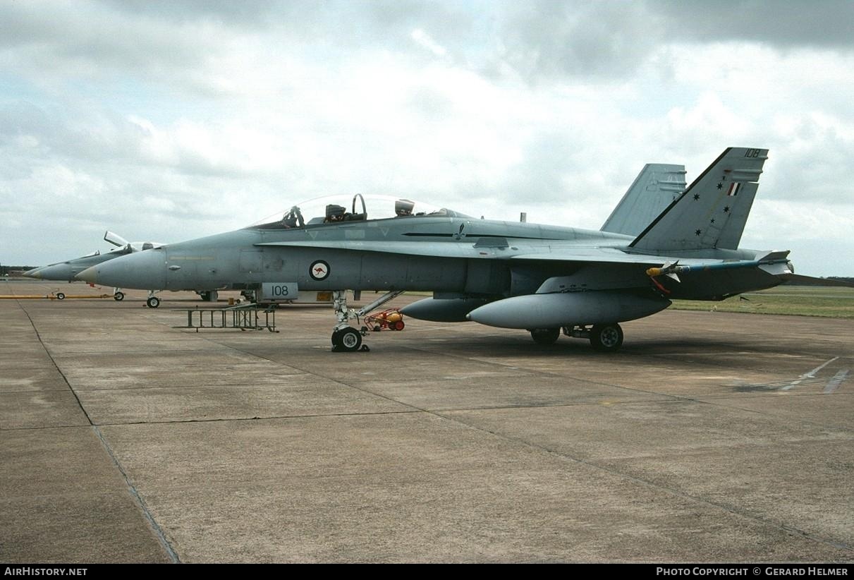 Aircraft Photo of A21-108 | McDonnell Douglas F/A-18B Hornet | Australia - Air Force | AirHistory.net #105449