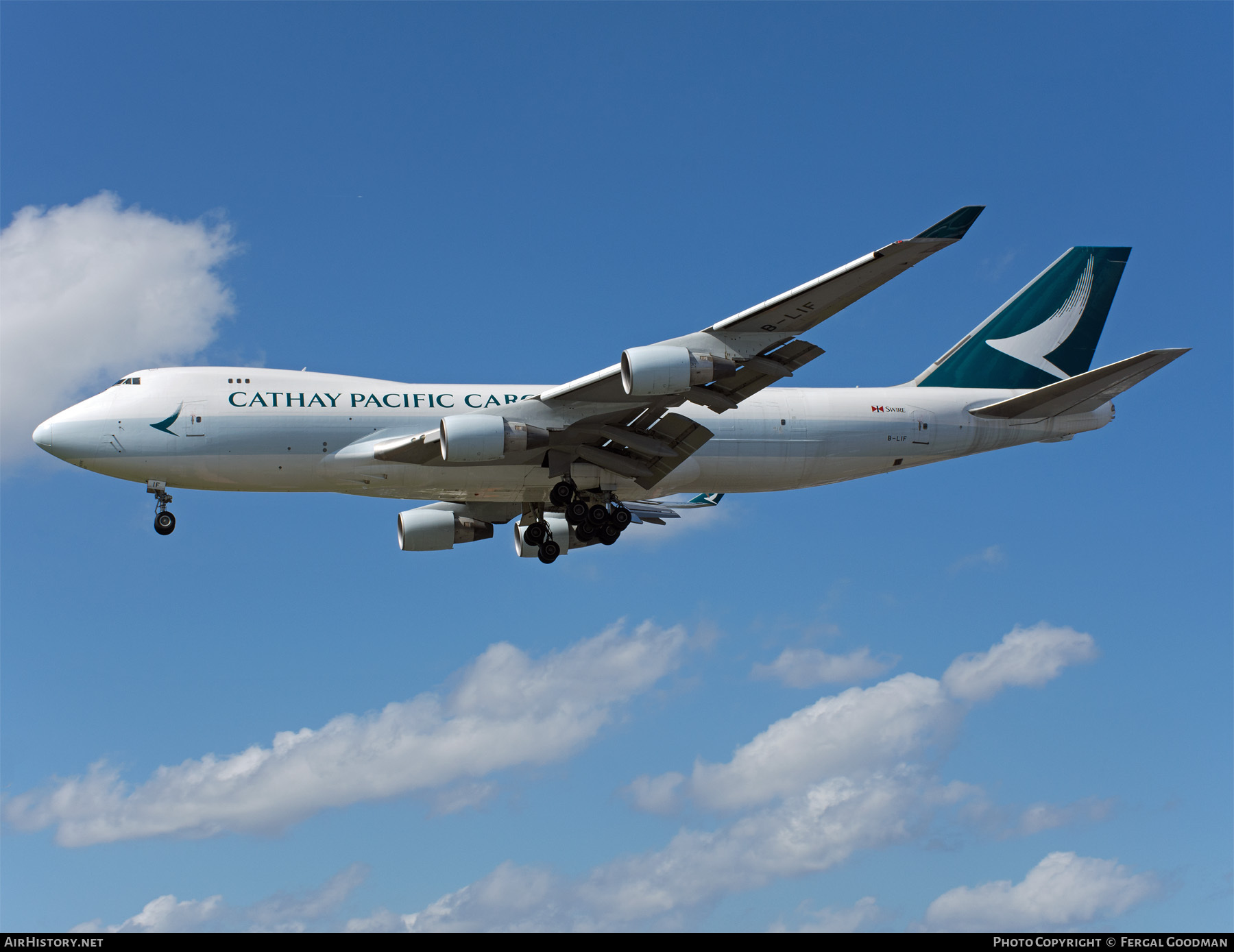 Aircraft Photo of B-LIF | Boeing 747-467F/ER/SCD | Cathay Pacific Airways Cargo | AirHistory.net #105494