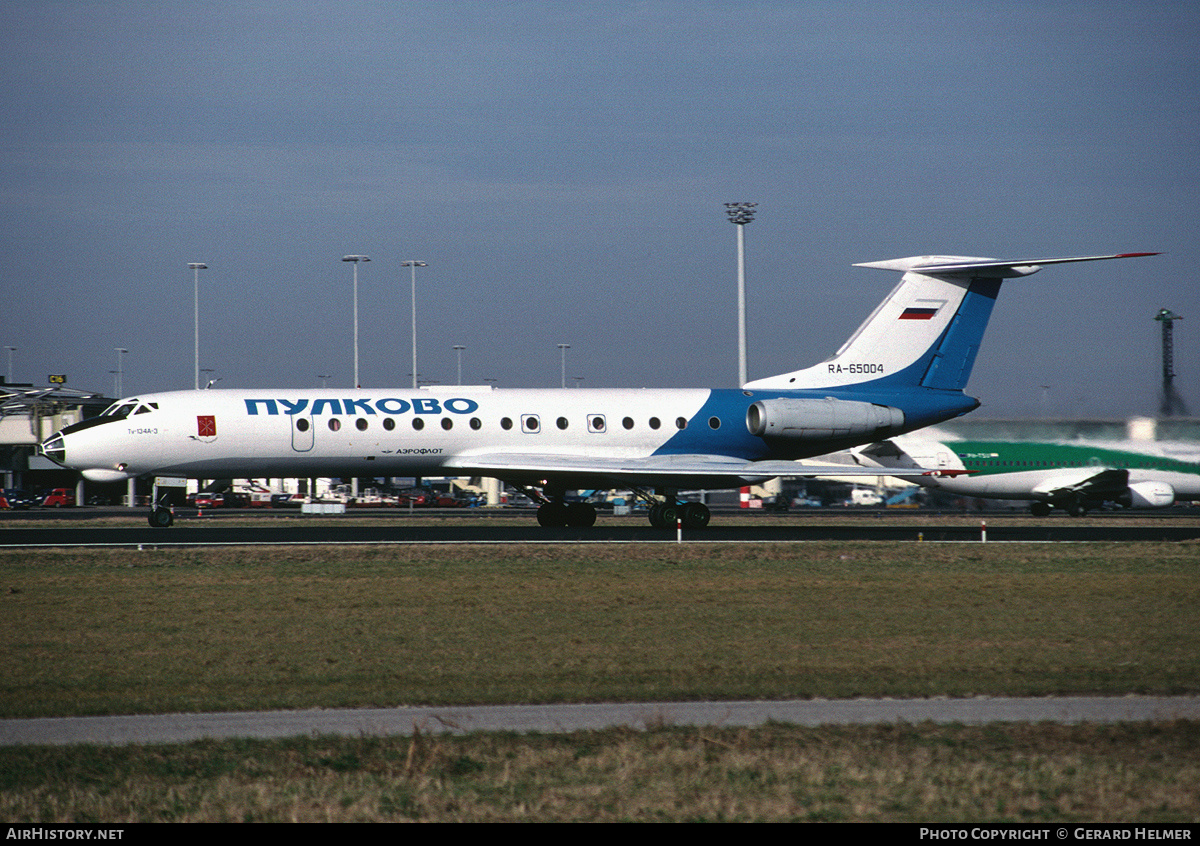 Aircraft Photo of RA-65004 | Tupolev Tu-134A-3 | Pulkovo Airlines | AirHistory.net #105514