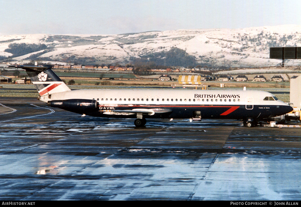 Aircraft Photo of G-AVML | BAC 111-510ED One-Eleven | British Airways | AirHistory.net #105603