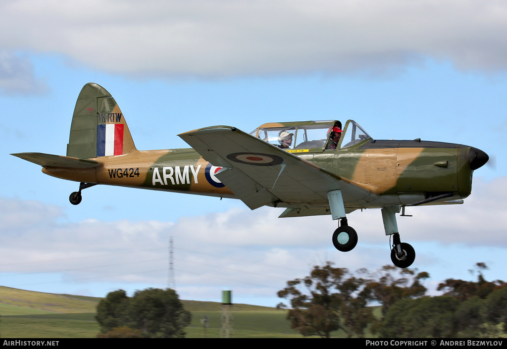 Aircraft Photo of VH-RTW / WG424 | De Havilland DHC-1 Chipmunk Mk22 | UK - Army | AirHistory.net #105622