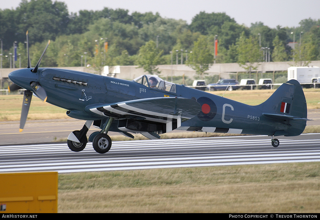 Aircraft Photo of G-RRGN / PS853 | Supermarine 389 Spitfire PR19 | Rolls-Royce | UK - Air Force | AirHistory.net #105626