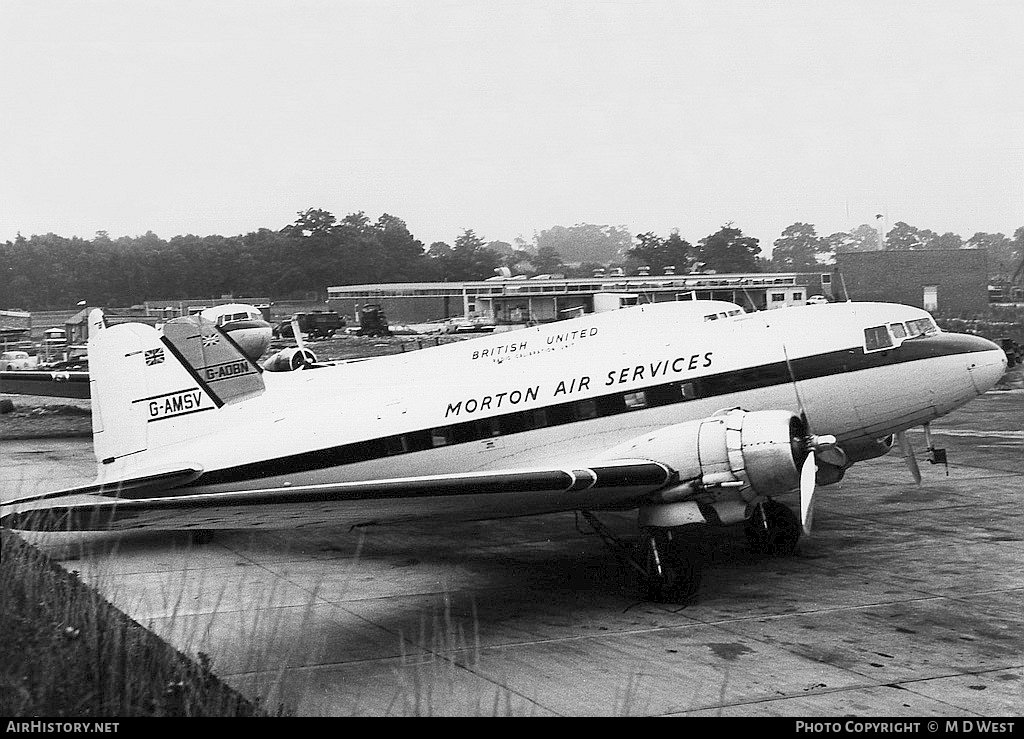 Aircraft Photo of G-AMSV | Douglas C-47B Skytrain | Morton Air Services | AirHistory.net #105643