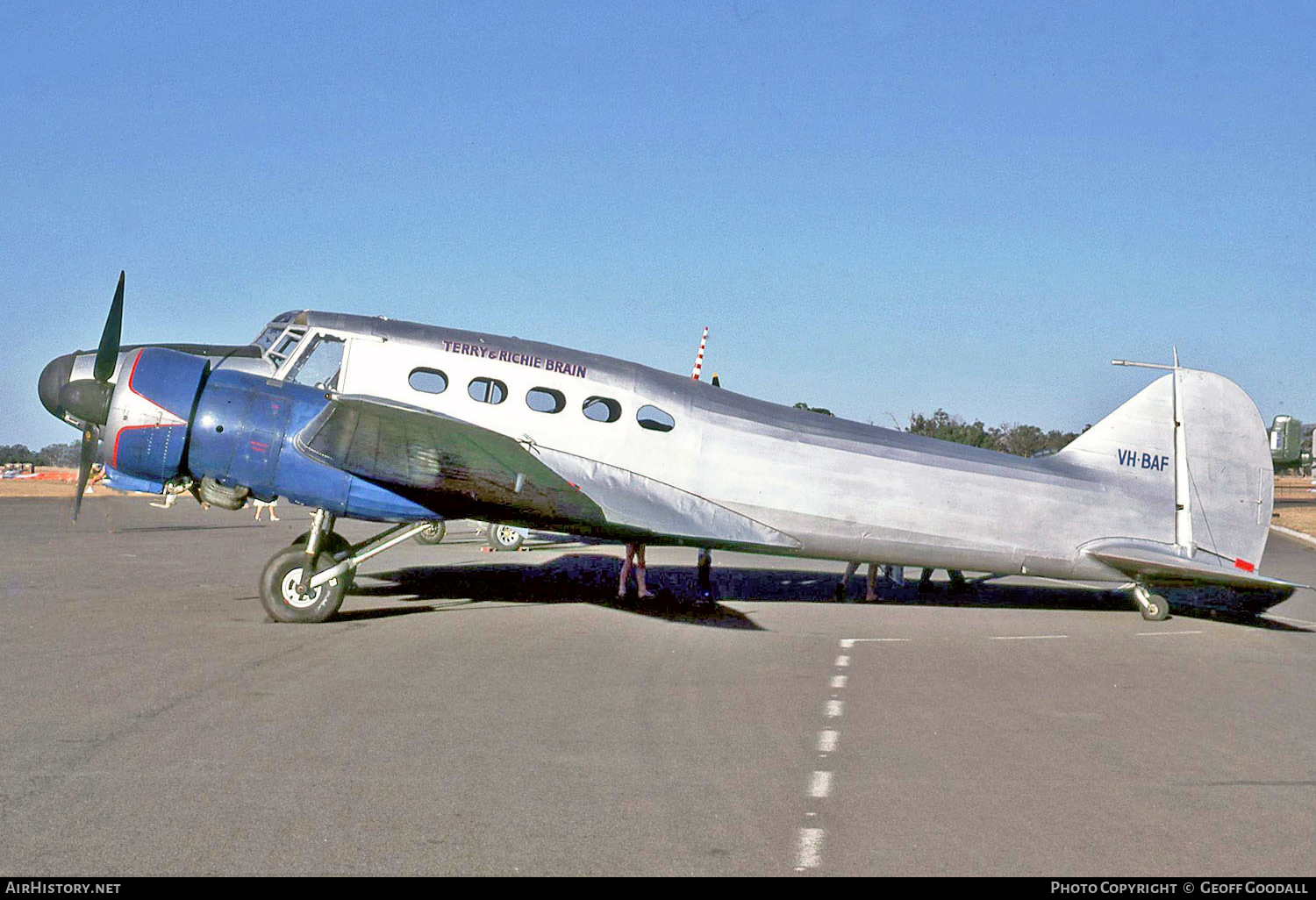 Aircraft Photo of VH-BAF | Avro 652A(M) Anson I | Terry & Richie Brain | AirHistory.net #105652
