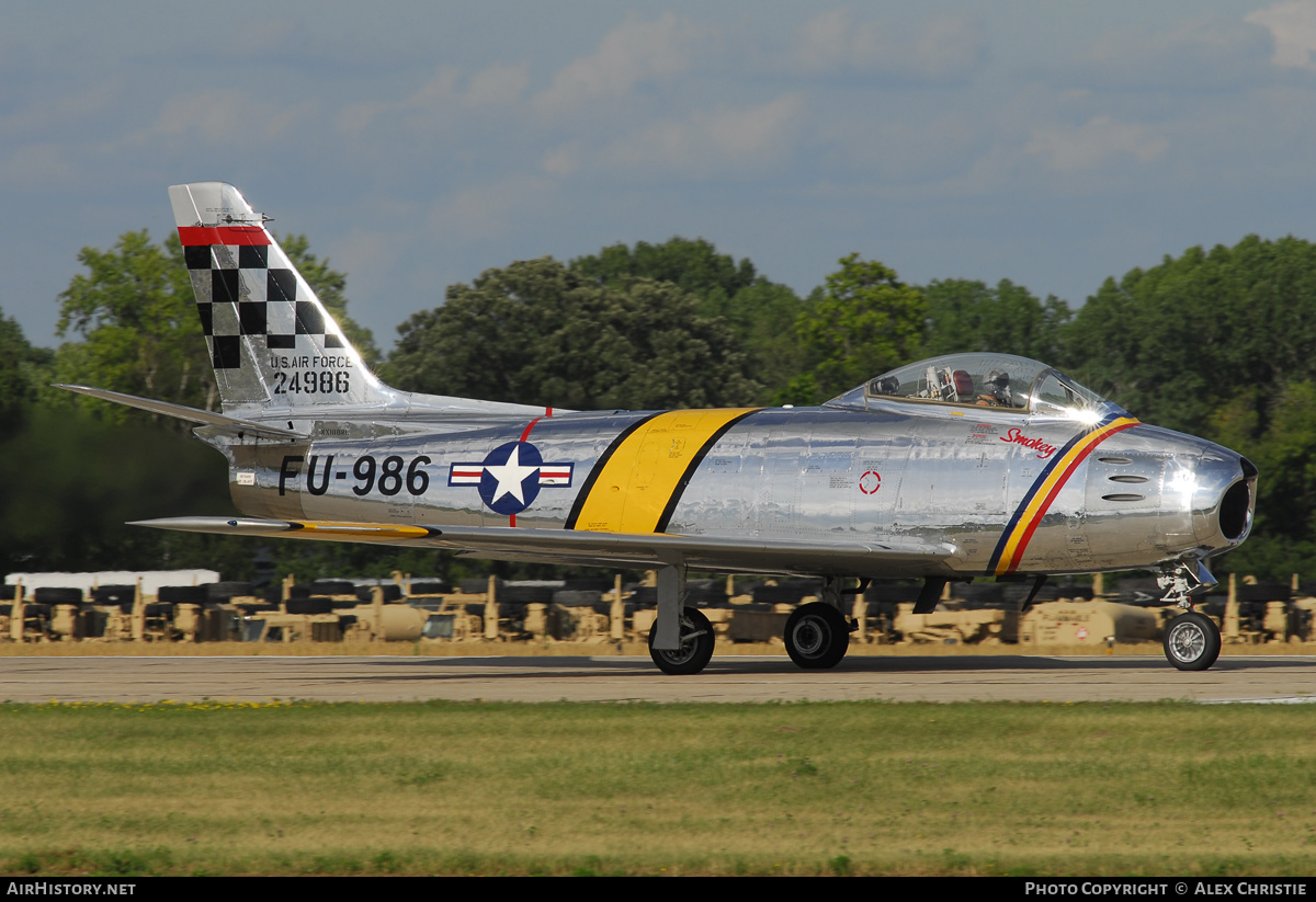 Aircraft Photo of N188RL / NX188RL / 24986 | North American F-86F Sabre | USA - Air Force | AirHistory.net #105660