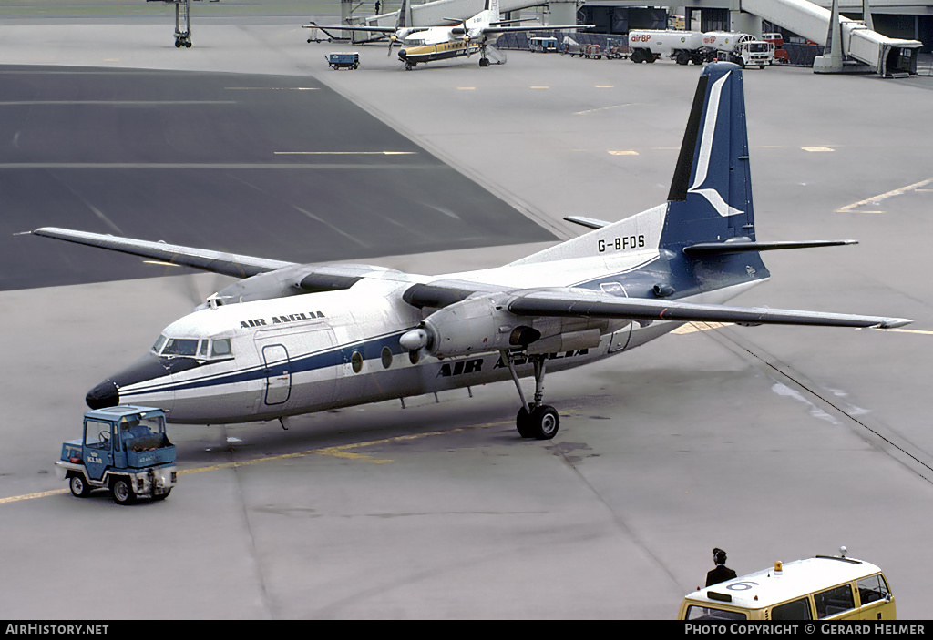Aircraft Photo of G-BFDS | Fokker F27-400 Friendship | Air Anglia | AirHistory.net #105692
