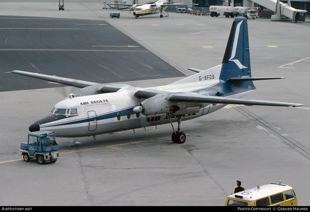 Aircraft Photo of G-BFDS | Fokker F27-400 Friendship | Air Anglia | AirHistory.net #105692