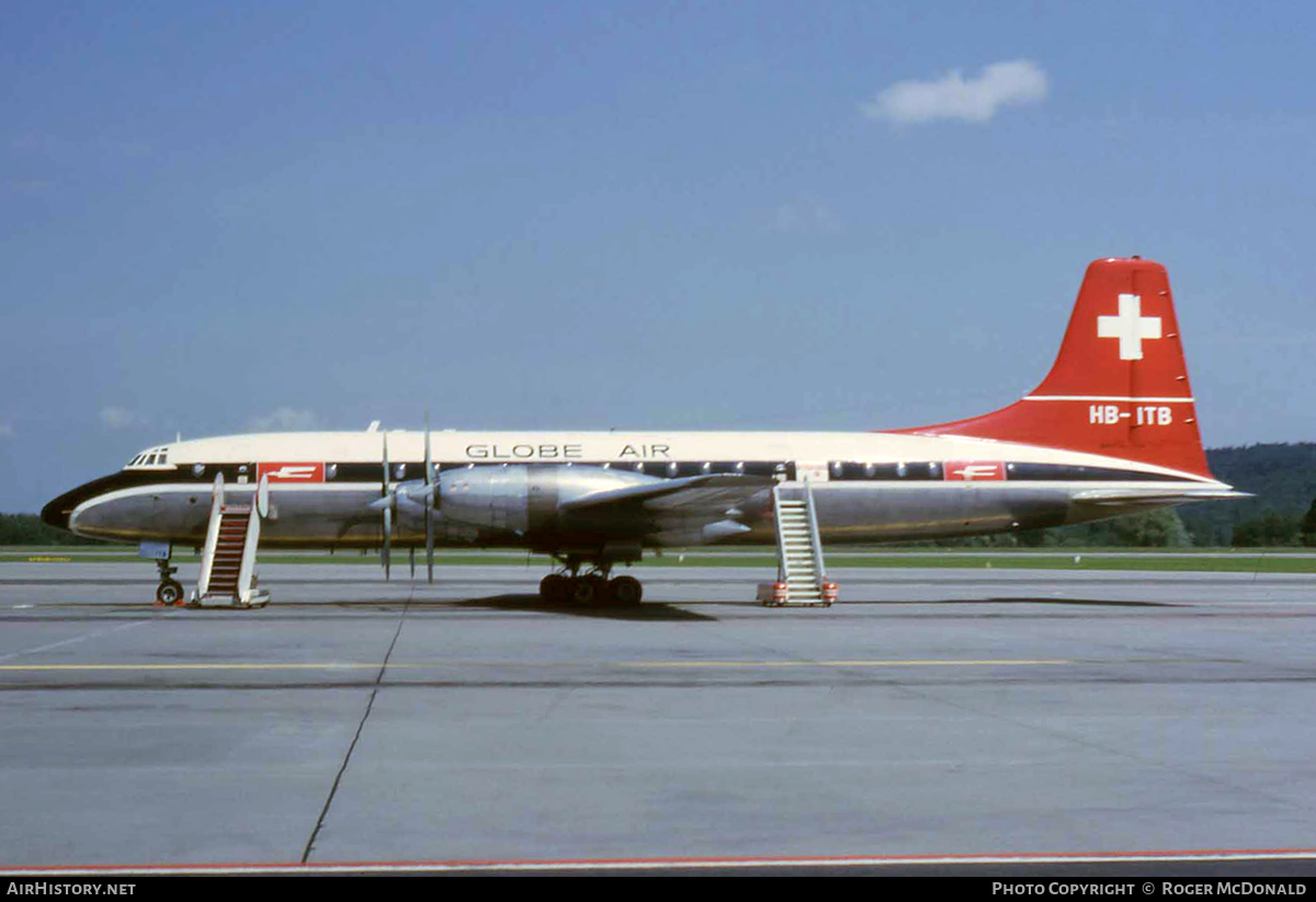 Aircraft Photo of HB-ITB | Bristol 175 Britannia 313 | Globe Air | AirHistory.net #105713