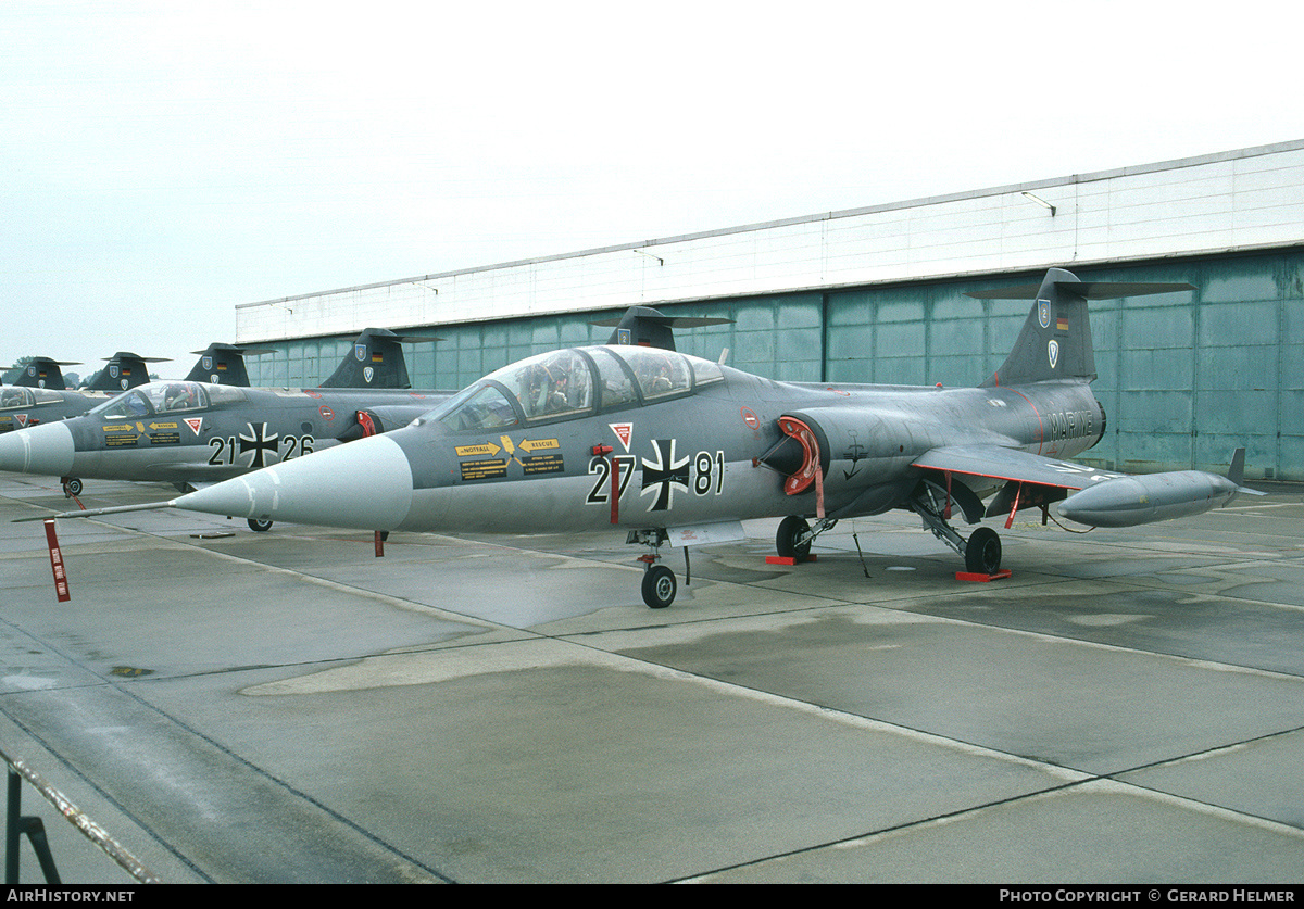 Aircraft Photo of 2781 | Lockheed TF-104G Starfighter | Germany - Navy | AirHistory.net #105773