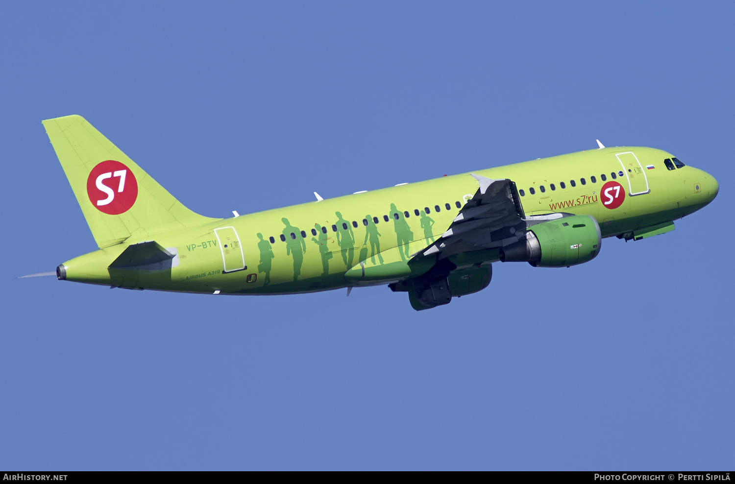 Aircraft Photo of VP-BTV | Airbus A319-114 | S7 Airlines | AirHistory.net #105876