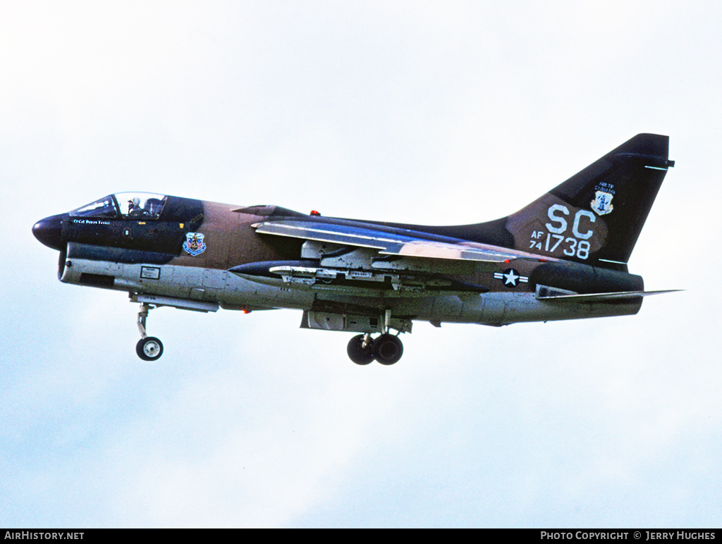 Aircraft Photo of 74-1738 / AF74-1738 | LTV A-7D Corsair II | USA - Air Force | AirHistory.net #105903