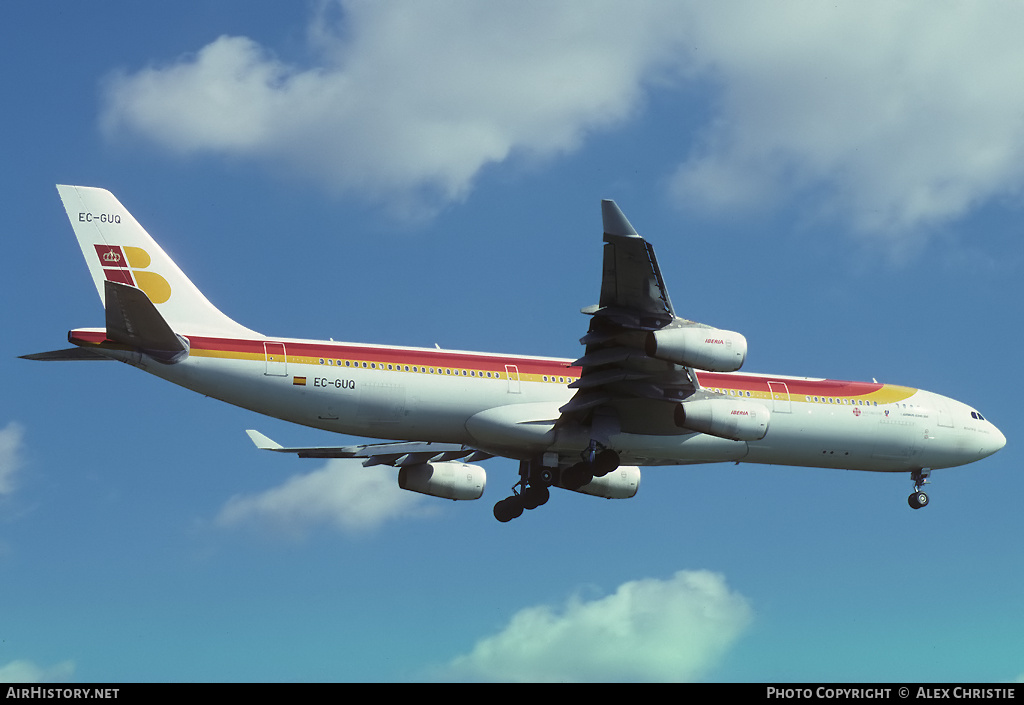 Aircraft Photo of EC-GUQ | Airbus A340-313 | Iberia | AirHistory.net #105920