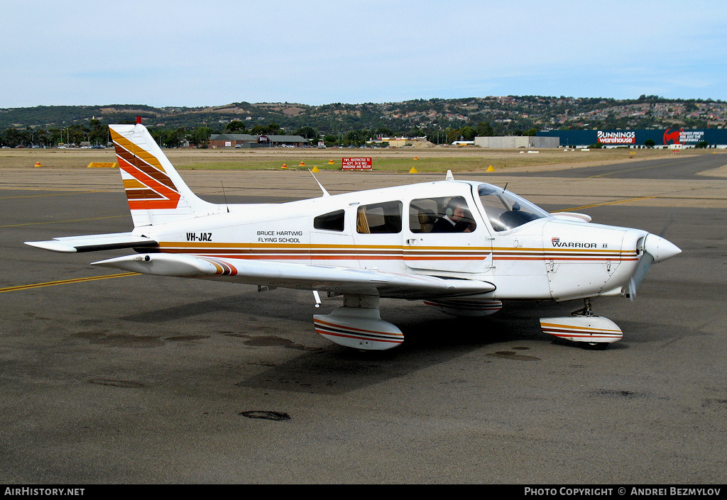 Aircraft Photo of VH-JAZ | Piper PA-28-161 Warrior II | Bruce Hartwig Flying School | AirHistory.net #105927