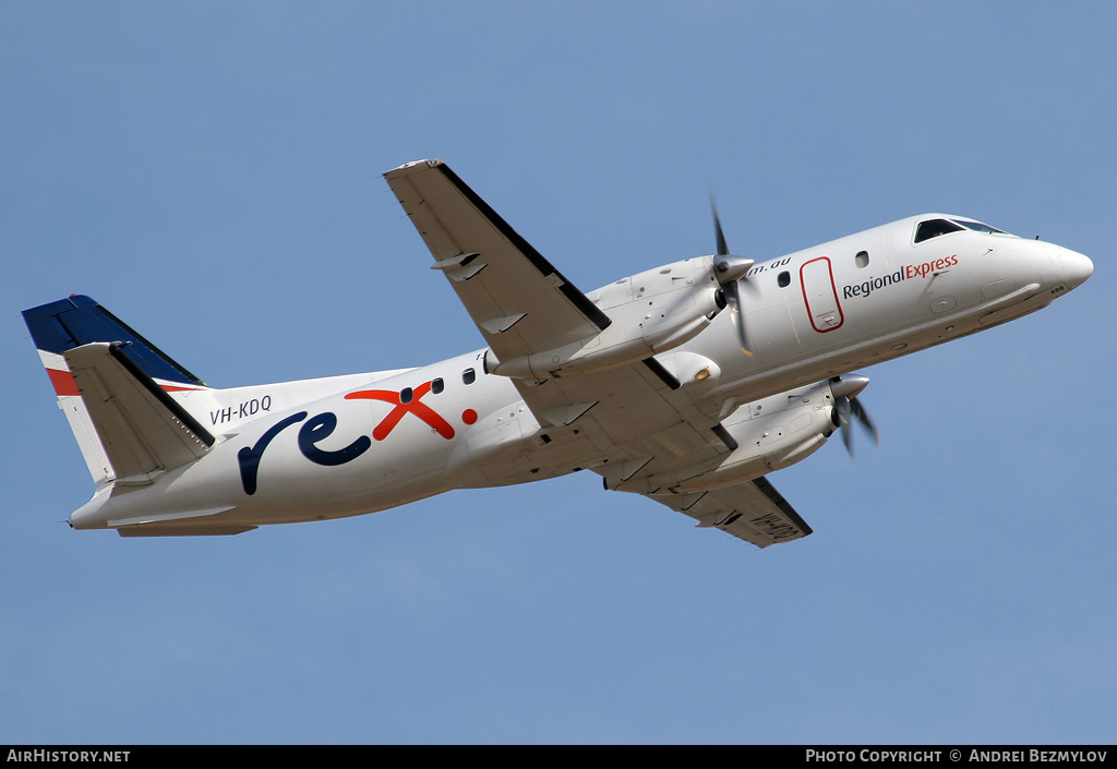 Aircraft Photo of VH-KDQ | Saab 340B | REX - Regional Express | AirHistory.net #105945