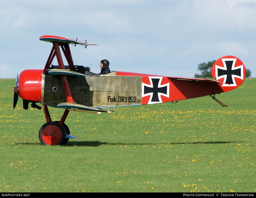 Aircraft Photo of G-BVGZ / 152/17 | Fokker Dr.1 (replica) | Germany - Air Force | AirHistory.net #105955