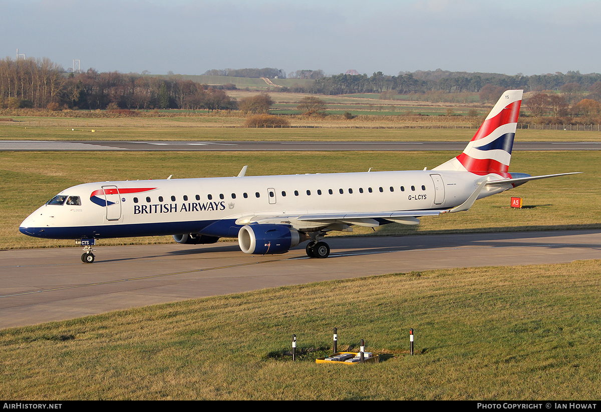 Aircraft Photo of G-LCYS | Embraer 190SR (ERJ-190-100SR) | British Airways | AirHistory.net #105984