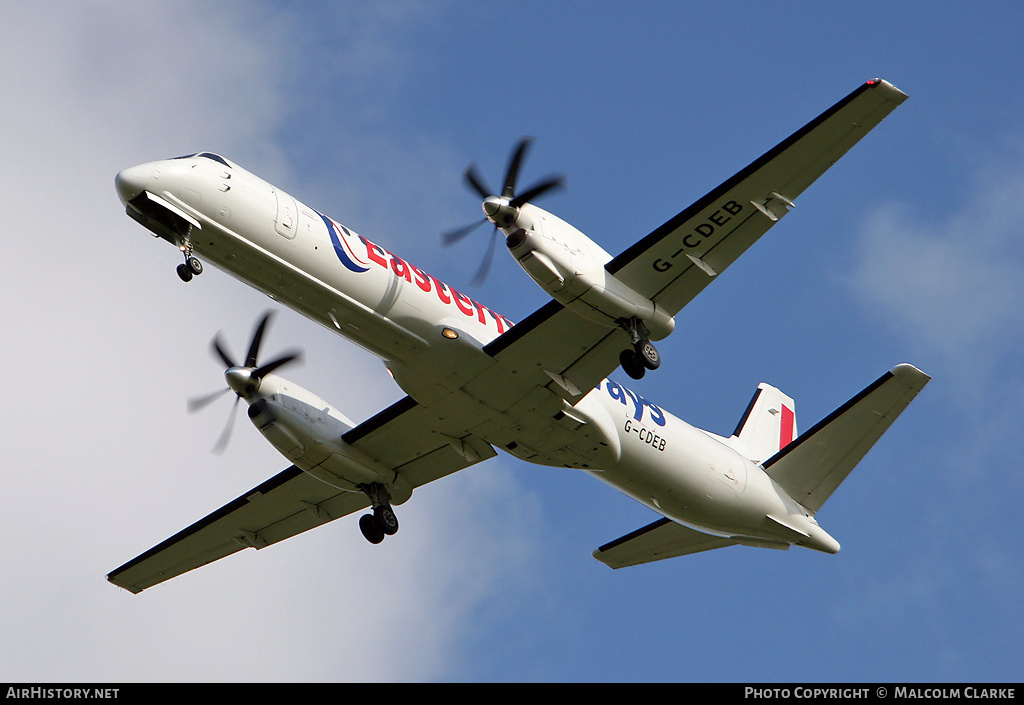 Aircraft Photo of G-CDEB | Saab 2000 | Eastern Airways | AirHistory.net #106005