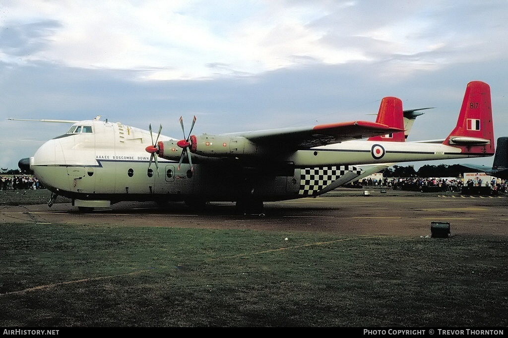 Aircraft Photo of XN817 | Armstrong Whitworth AW-660 Argosy C.1 | UK - Air Force | AirHistory.net #106008