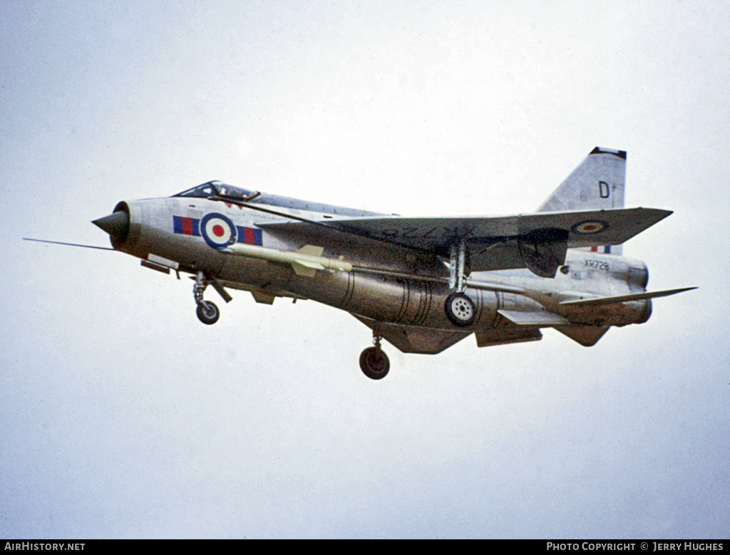 Aircraft Photo of XR728 | English Electric Lightning F6 | UK - Air Force | AirHistory.net #106044