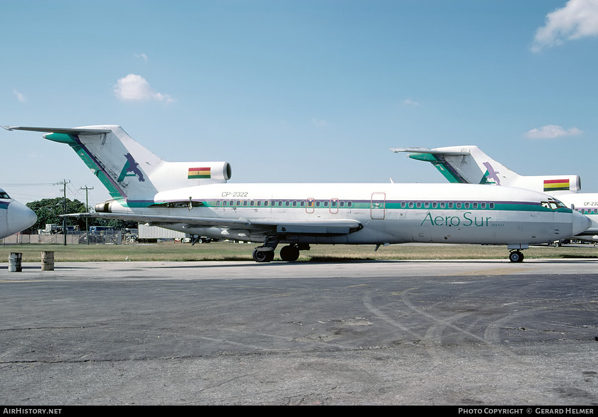 Aircraft Photo of CP-2322 | Boeing 727-23 | AeroSur | AirHistory.net #106046