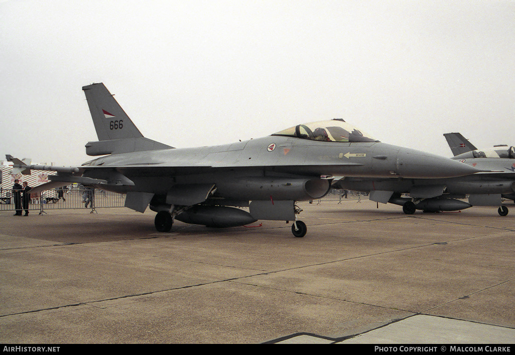 Aircraft Photo of 666 | General Dynamics F-16A Fighting Falcon | Norway - Air Force | AirHistory.net #106108