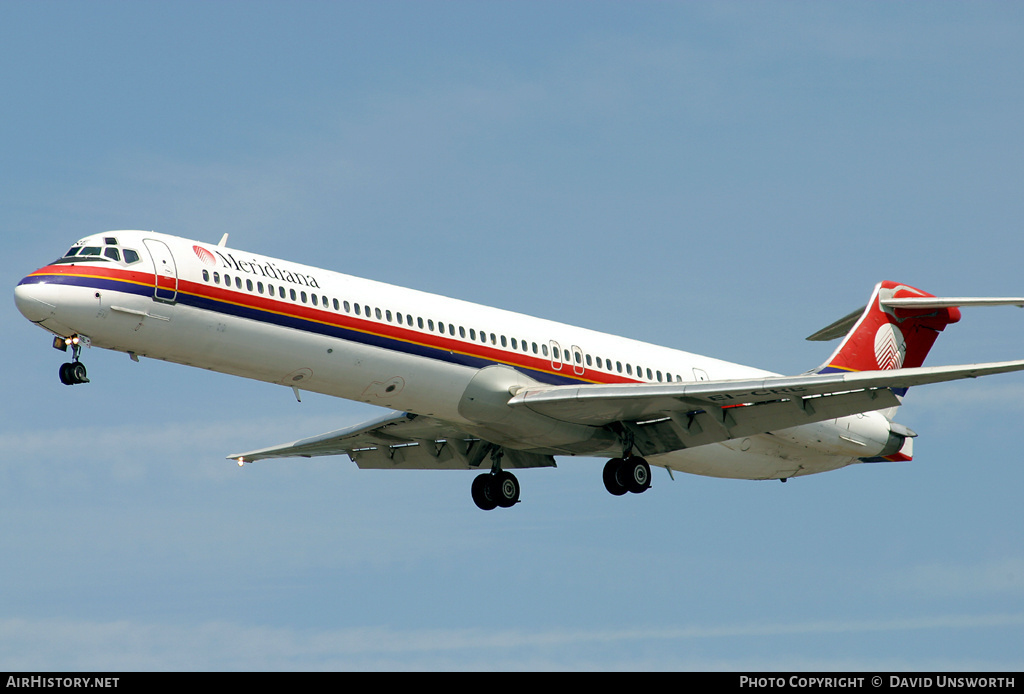 Aircraft Photo of EI-CRE | McDonnell Douglas MD-83 (DC-9-83) | Meridiana | AirHistory.net #106113