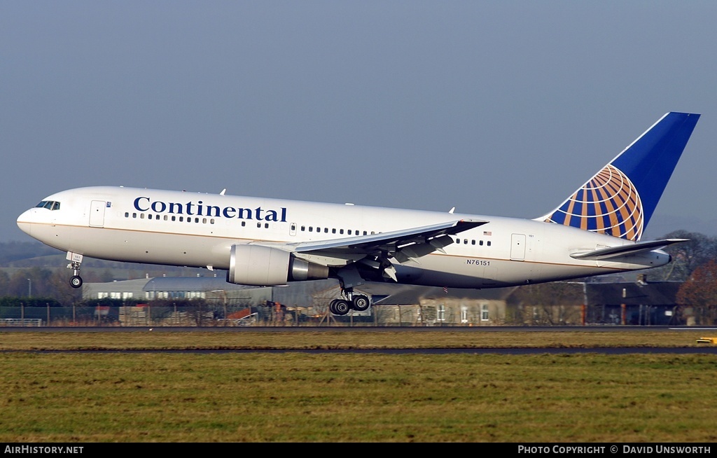 Aircraft Photo of N76151 | Boeing 767-224/ER | Continental Airlines | AirHistory.net #106118