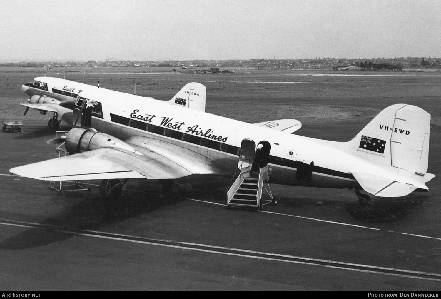 Aircraft Photo of VH-EWD | Douglas DC-3(C) | East-West Airlines | AirHistory.net #106133