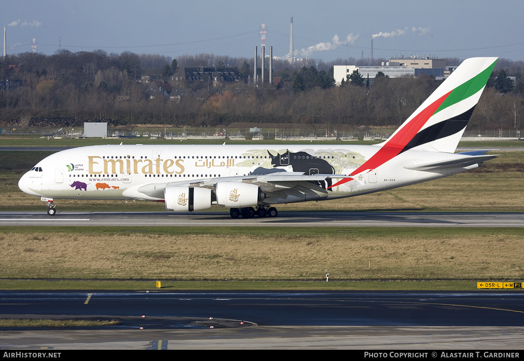 Aircraft Photo of A6-EER | Airbus A380-861 | Emirates | AirHistory.net #106137