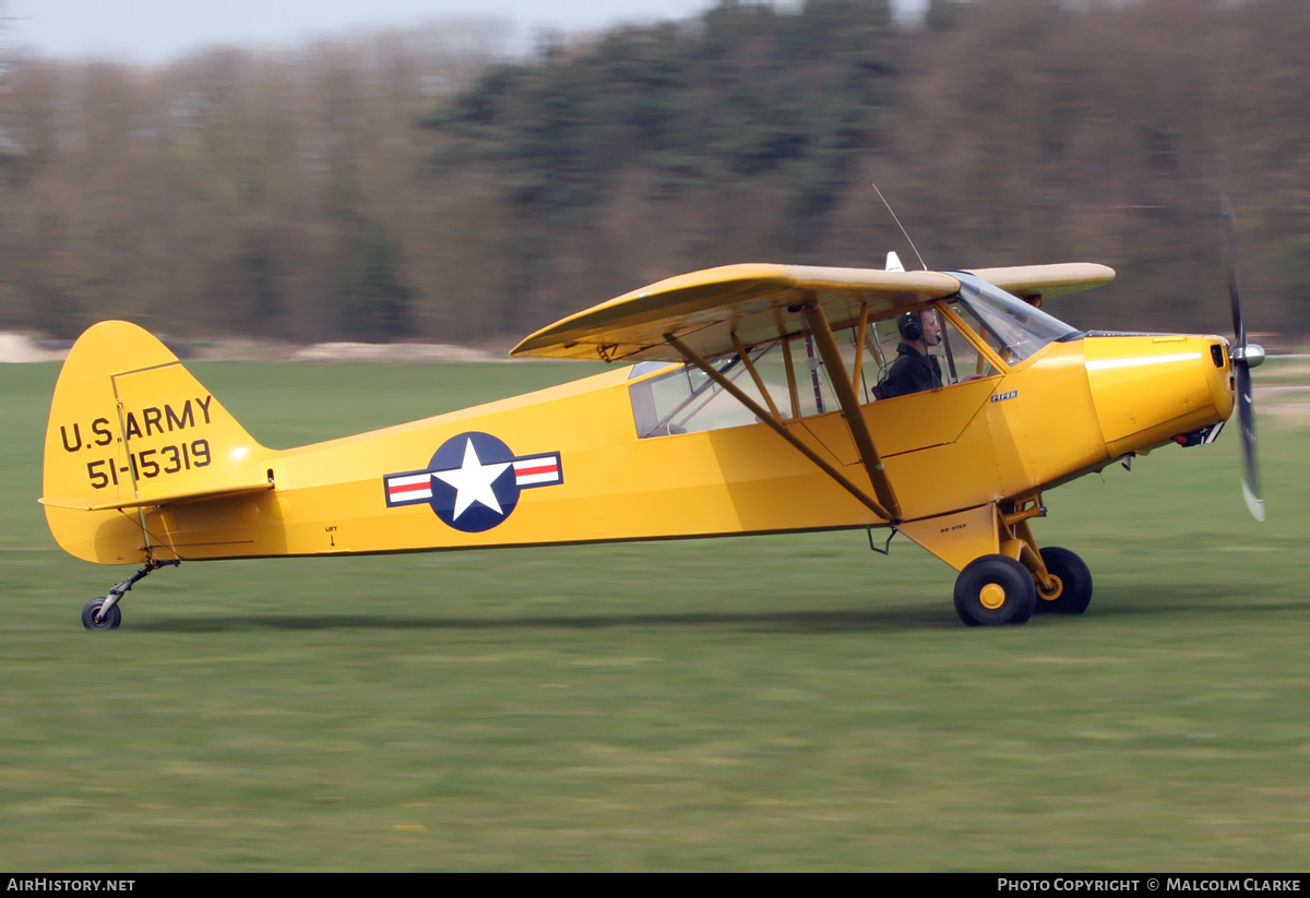 Aircraft Photo of G-FUZZ / 51-15319 | Piper L-18C Super Cub | USA - Army | AirHistory.net #106195