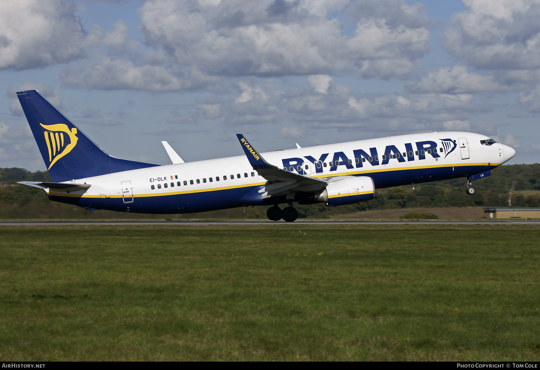 Aircraft Photo of EI-DLK | Boeing 737-8AS | Ryanair | AirHistory.net #106213