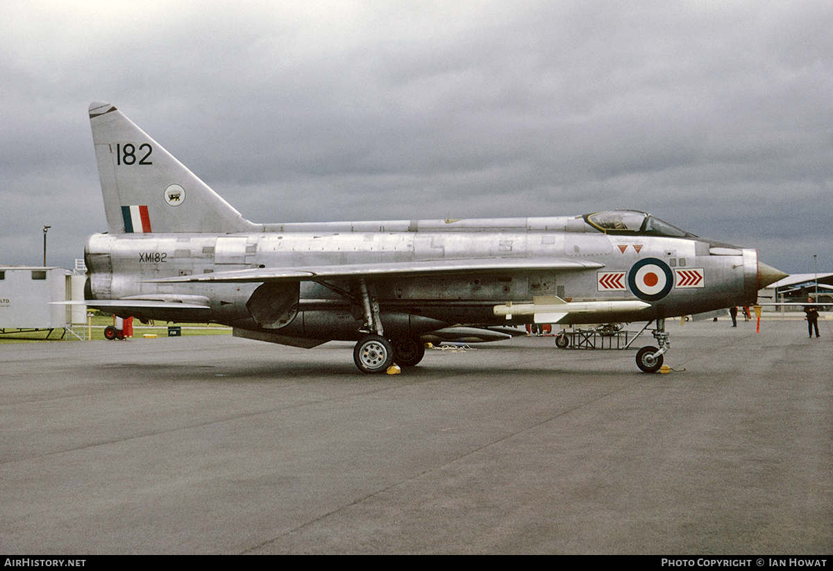 Aircraft Photo of XM182 | English Electric Lightning F1A | UK - Air Force | AirHistory.net #106338