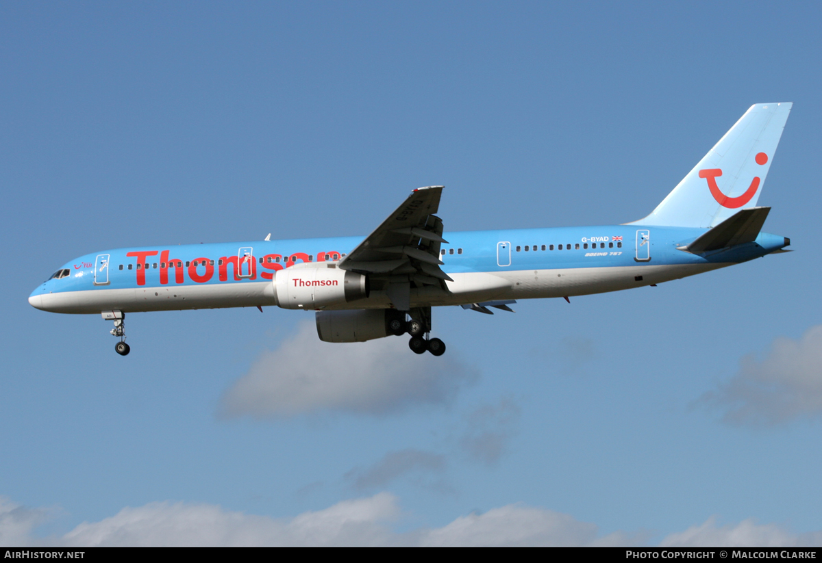Aircraft Photo of G-BYAD | Boeing 757-204 | Thomsonfly | AirHistory.net #106352