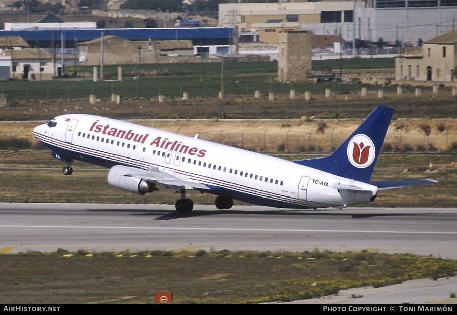 Aircraft Photo of TC-AYA | Boeing 737-4Y0 | Istanbul Airlines | AirHistory.net #106383