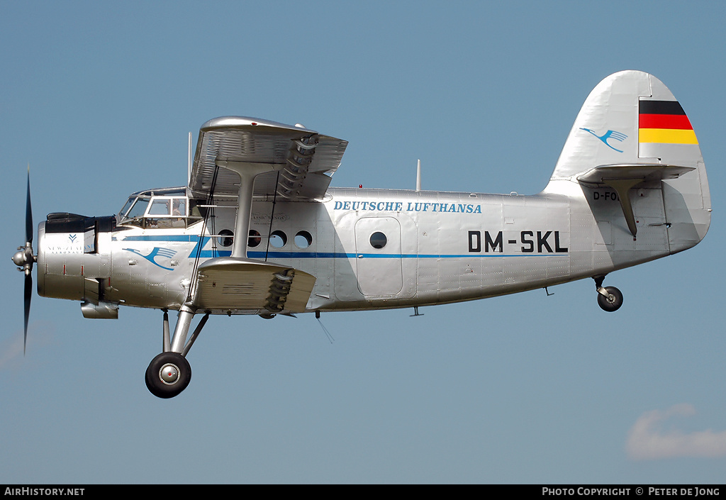 Aircraft Photo of D-FONL / DM-SKL | Antonov An-2T | Classic Wings | Deutsche Lufthansa | AirHistory.net #106384