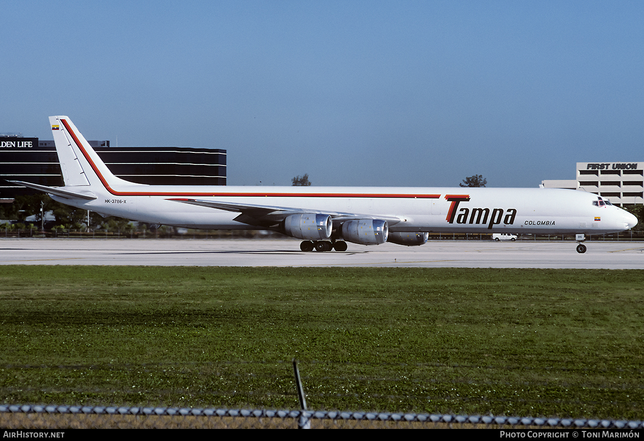 Aircraft Photo of HK-3786X | McDonnell Douglas DC-8-71(F) | TAMPA - Transportes Aéreos Mercantiles Panamericanos | AirHistory.net #106386