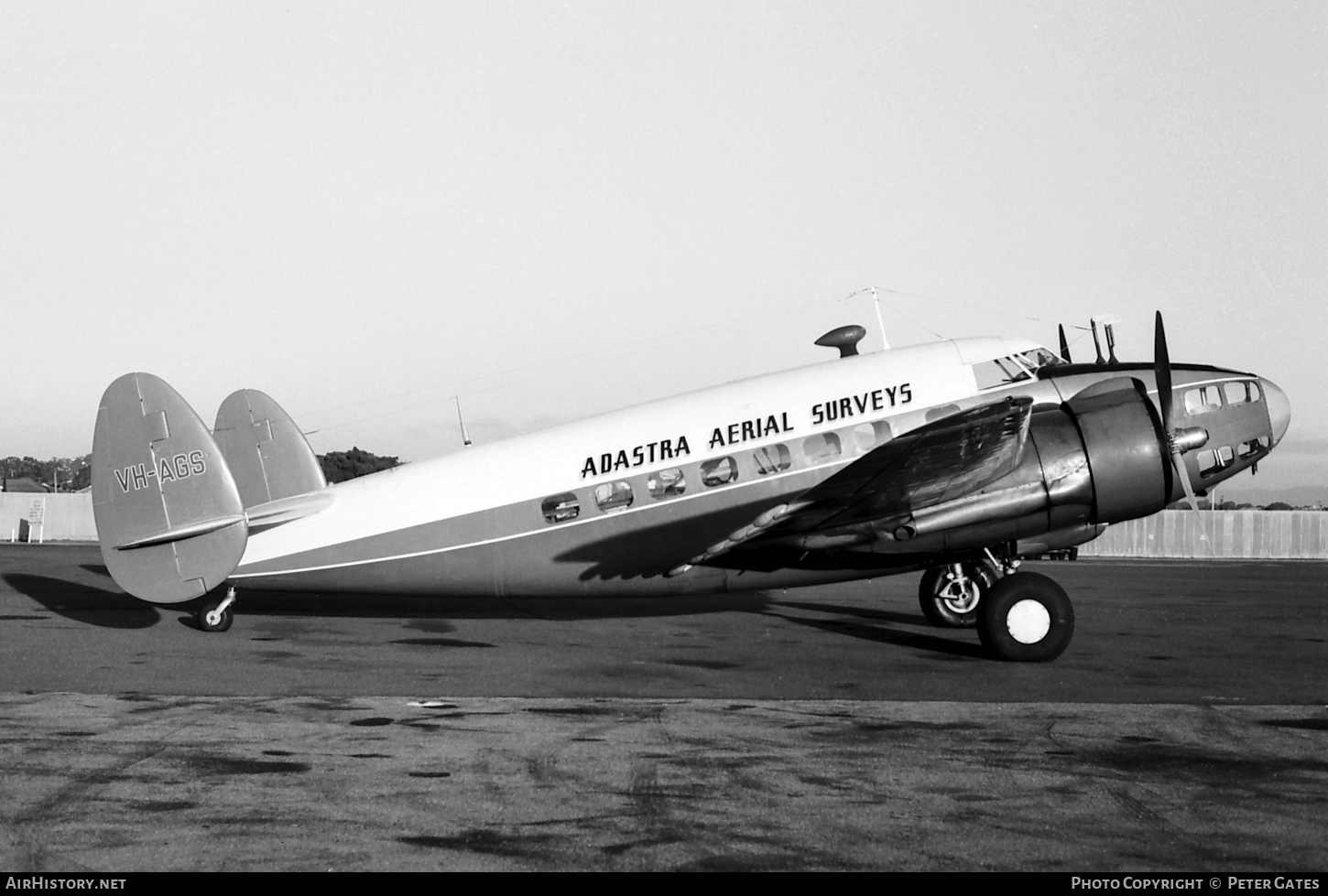 Aircraft Photo of VH-AGS | Lockheed 414 Hudson III | Adastra Aerial Surveys | AirHistory.net #106416