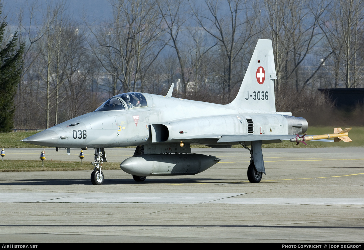 Aircraft Photo of J-3036 | Northrop F-5E Tiger II | Switzerland - Air Force | AirHistory.net #106426