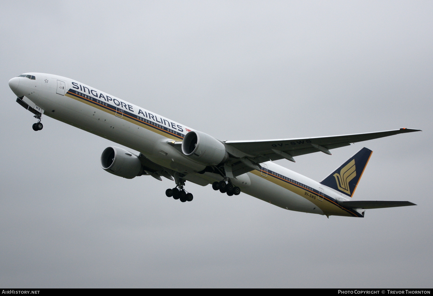 Aircraft Photo of 9V-SWS | Boeing 777-312/ER | Singapore Airlines | AirHistory.net #106451
