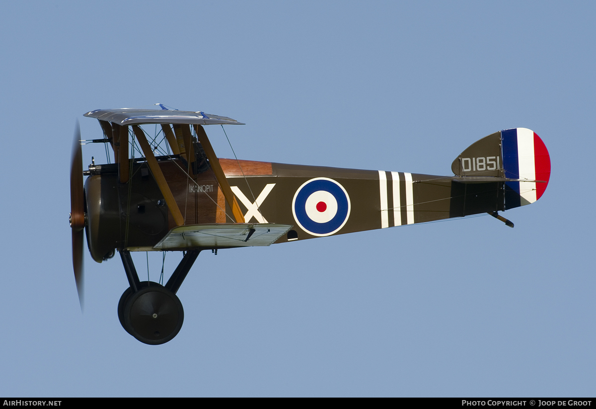 Aircraft Photo of G-BZSC / D1851 | Sopwith F-1 Camel Replica | UK - Air Force | AirHistory.net #106485