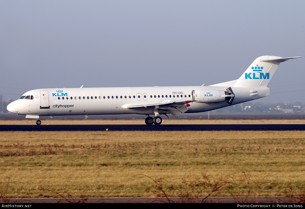 Aircraft Photo of PH-OFL | Fokker 100 (F28-0100) | KLM Cityhopper | AirHistory.net #106487