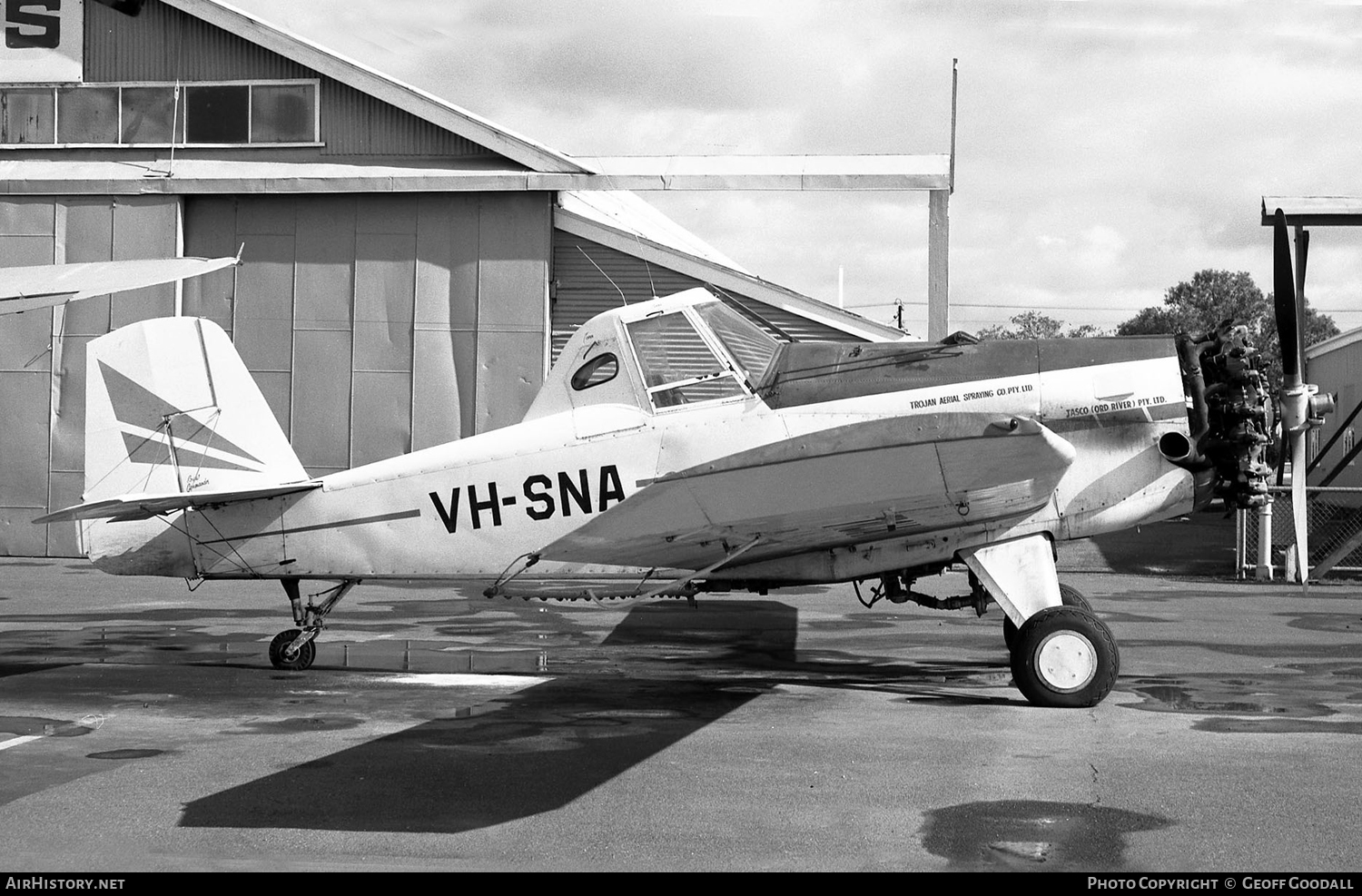 Aircraft Photo of VH-SNA | Snow S-2D-600 | Trojan Aerial Spraying | AirHistory.net #106503